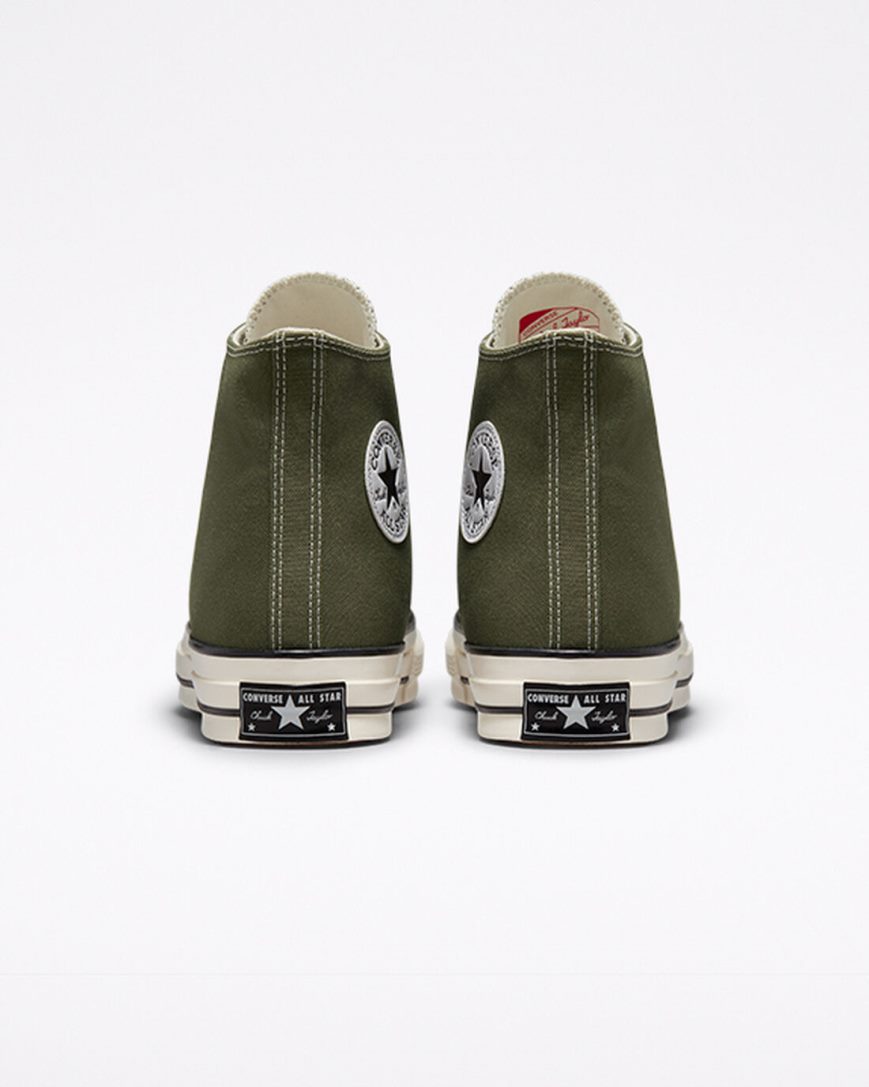 Men's Converse Chuck 70 Canvas High Top Shoes Olive / Black | AU 15896Z